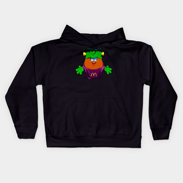 FrankenNugget Kids Hoodie by Eighties Wild Child